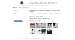 Desktop Screenshot of galeriajavierroman.net